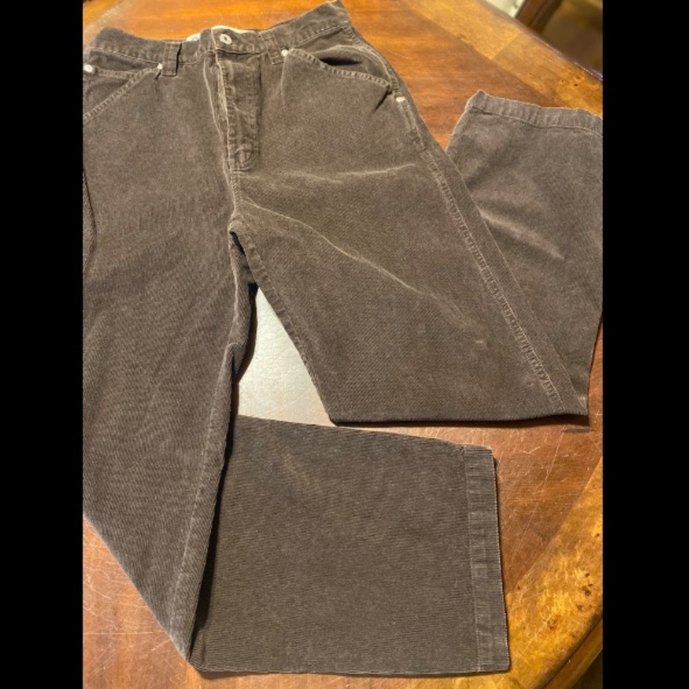 Men's Corduroy Trousers in Chocolate Brown